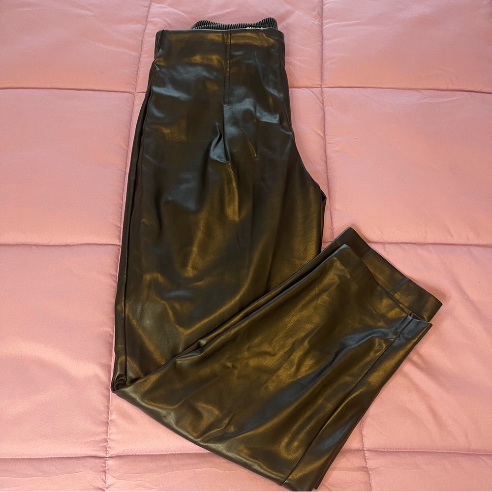 DKNY leather pants